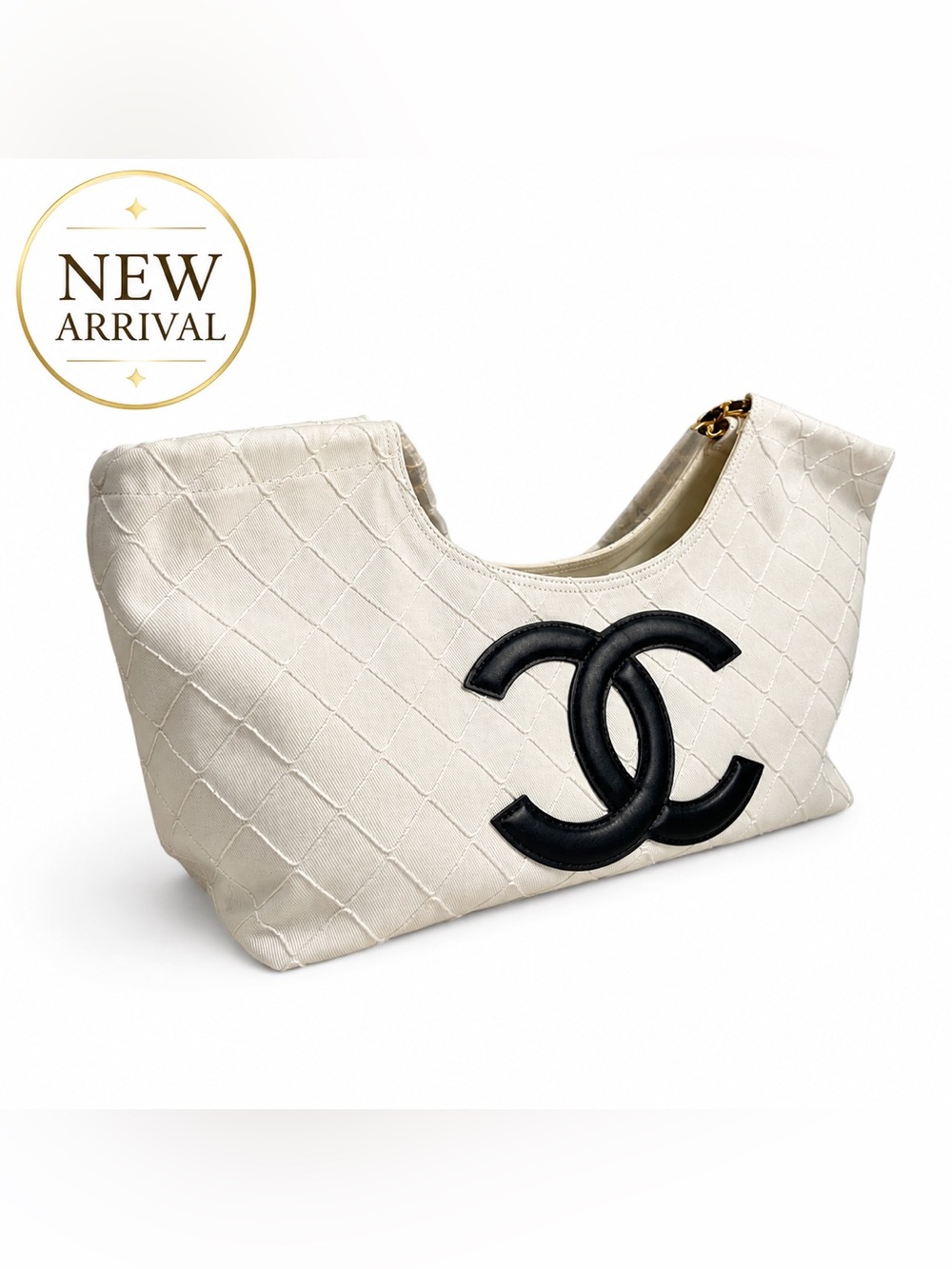 🤍 Women’s White Quilted Hobo / Shoulder Bag 🤍
